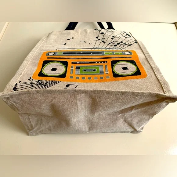 Jute Cotten Shopping Bag - Picture 2 of 5